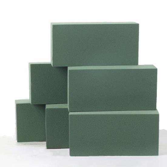 2/6 шт. Цветочные пенопластовые блоки для живых и искусственных цветов, 9" x 4" зеленая влажная и сухая цветочная пена для домашнего свадебного садового декора