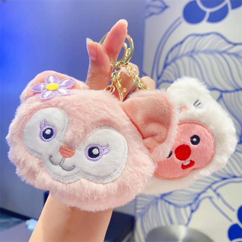 Cartoon Plush Doll Pendant Cute Panda Doll Student Bag Grab Machine Doll Keychain Gift