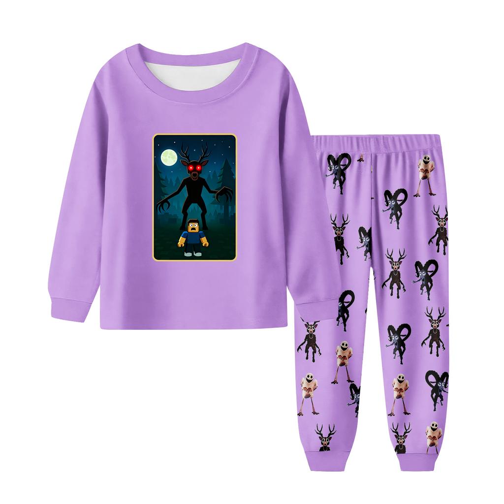 Детский модный костюм юбка топ с круглым вырезом и длинными рукавами брюки