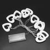 LED Heart Shaped Battery Box String Light Fairy Light Decor for Outdoor and Indoor Holiday Party