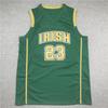 Custom Embroidered Basketball Jersey High School Teams - Yellow Green White Unisex Sportswear