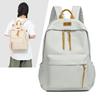 Унисекс Рюкзак Студенческий Школьный Рюкзак Женский Однотонный Рюкзак