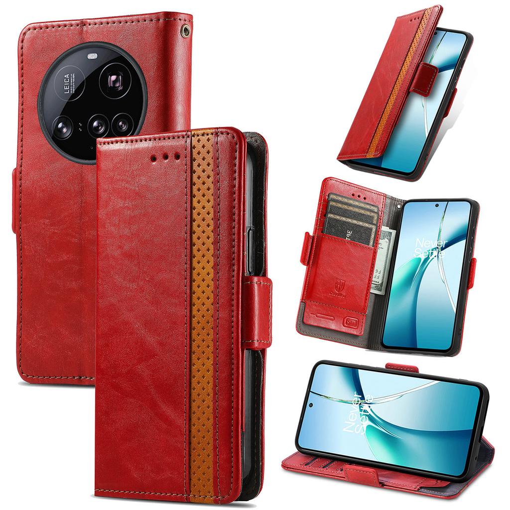 For Xiaomi 15 Ultra Phone Cases CASENEO PU Leather Cover Stand with RFID Blocking Wallet