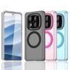 Magnetic Wireless Charging Case For Redmi Note 14 Pro 5G Note 14 Pro+ Plus Cover Candy Colors Transparent Back Shell Coque