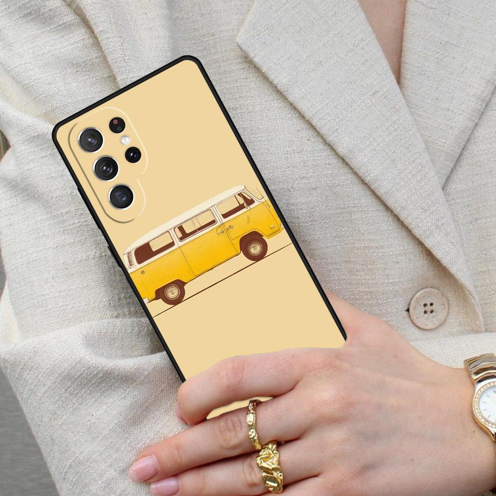 Combi Van Surf Bumper Cell Phone Case for Samsung Galaxy S26 Ultra S25 S24 S23 S22 S21 S20 Note10 Cover