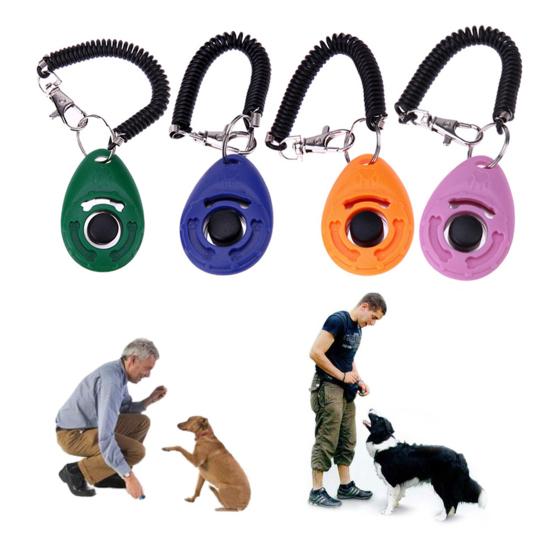 Pet Trainer Овальной формы эластичный ABS кликер для дрессировки собак для улицы