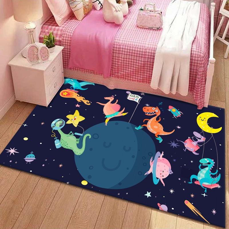 Star Carpet Creative Cosmic Star Pattern Home Decoration Ottoman Rectangular Living Room Bedroom Carpet