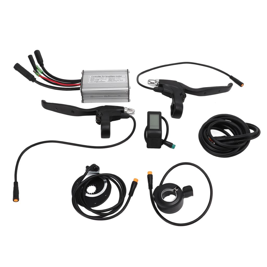 36V 48V 350W Контроллер бесщеточного двигателя электровелосипеда с ЖК-дисплеем LCD4, датчиком помощи педалям, тормозной ручкой