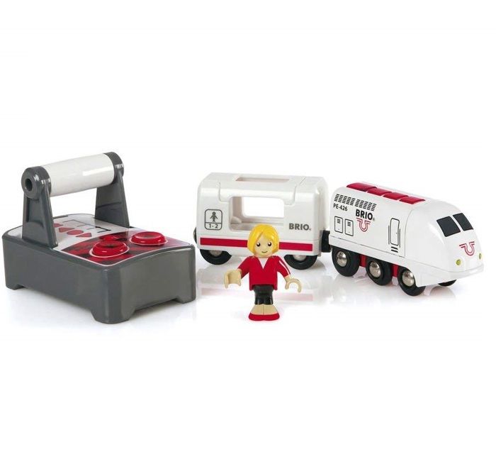 Train de Voyageur Radiocommandé BRIO World - Accessoire son & lumière en bois - Ravensburger - Mixte - Dès 3 ans