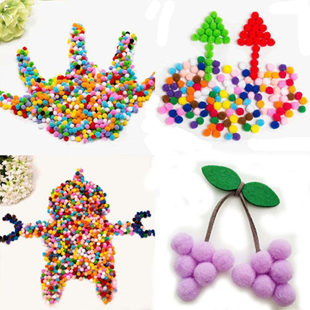 Вечеринка Фестиваль Мягкие Пушистые Шарики Пушистые Помпоны Украшения DIY Шитье Рукоделие Плюшевое Рукоделие Помпоны