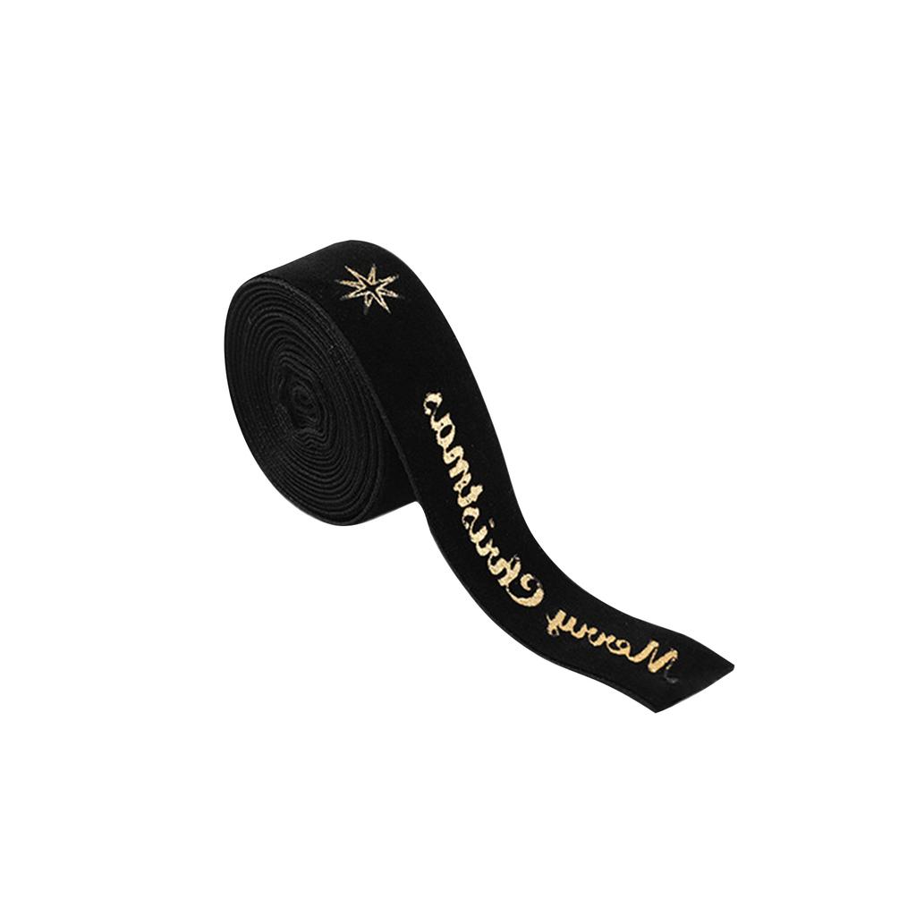 Рождественская лента Тканевый бант Лента для упаковки подарков Бархатная лента с принтом Подходит для праздничного свадебного украшения