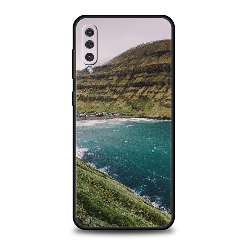 Красивый чехол с пейзажем для Samsung A56 A36 A26 A54 A52 A24 A14 A50 A72 A70 A06 A12 A22 A34 A42 A32 A04s A16 5G