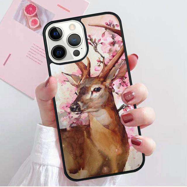 Чехол-ракушка с оленем для iPhone 17 Air 15 16 14 13 12 Pro Max 11 Pro Max Plus Чехол для телефона