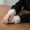 Белые Накладные Манжеты Вышивка Манжета на Запястье Новая Кружевная Манжета
