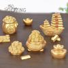 Feng Shui Auspicious Fa Cai Money Tree Gold Ingot Bag Lucky Fortune Spring Festival Mascot Desktop Ornament Car Home Decor Craft