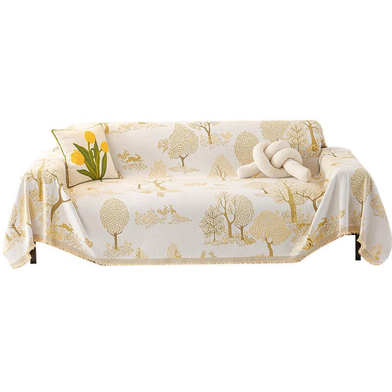 Чехол для дивана, новый чехол для дивана в пасторальном стиле на все времена года, подушка для дивана, полотенце для дивана с защитой от кошачьих царапин