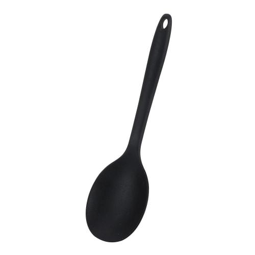 Pearl Metal TOUCH st G-5101 Round Silicone Spoon, Dishwasher Safe, Heat Resistant up to 230C, Black