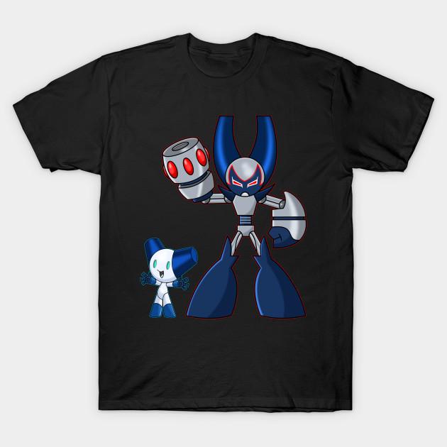 Asian Size Men Print T-shirt Robotboy No-Cut Heat Transfer Print Cotton Tshirt