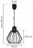 Hanging Lamp, Ceiling Chandelier, Wire Shade, Led