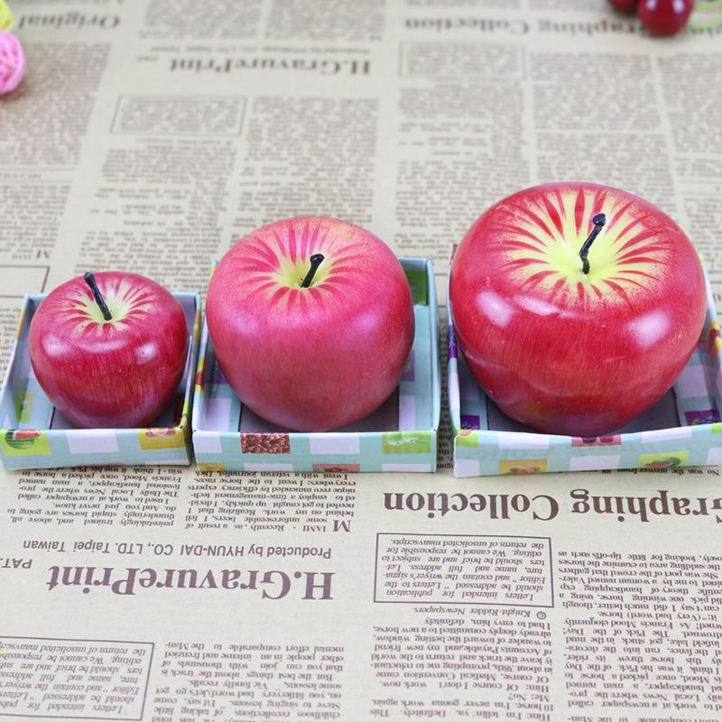Главная Техника моделирования формы красного яблока Ароматические свечи Украшения из яблок День рождения Рождественская вечеринка Фруктовые свечи Украшение