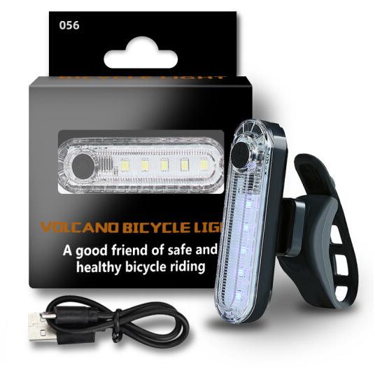 Usb Bicycle Charging Tail Light Waterproof Outdoor Riding Equipment Cob High Brightness Safety Warning Light Mountain Bike Tail Light
