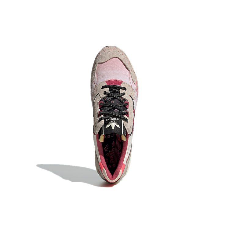 adidas Оригинальные ZX 8000 Текстиль, Замша, Дышащие, Низкие, Повседневная обувь, Унисекс, Серый, Красный GV7493