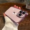 Прозрачный чехол с покрытием для iPhone 17 Air 16 1 14 13 11 12 Pro Max Plus 13 12 Mini, силиконовая накладка с защитой всей камеры