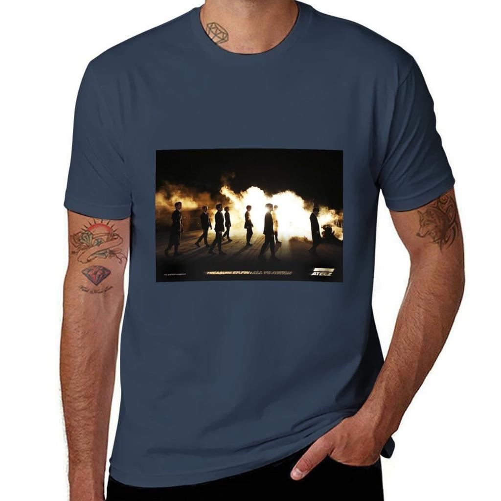 Ateez Wonderland Jongho Tshirt Christmas Casual Tee Shirt