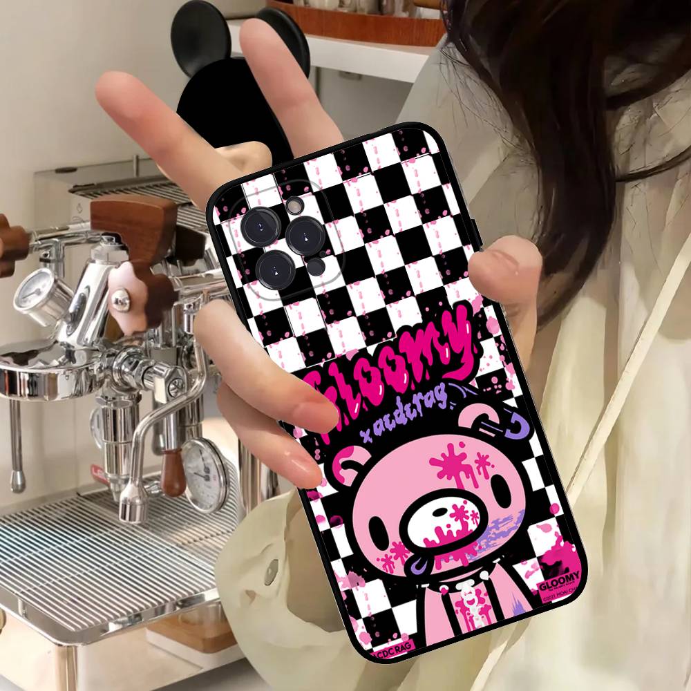 Cute G-Gloomy B-Bear For IPhone 17 16 15 14 13 12 11 Pro Max 13 17Air Shockproof Soft Phone Cases Coque