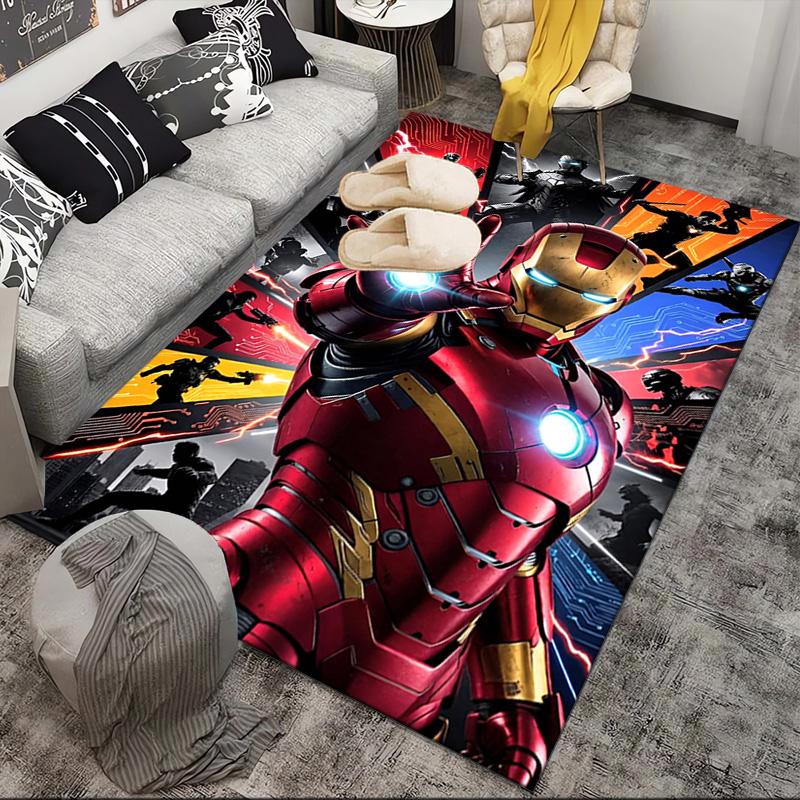 Iron Hero's Rise Area Rug Suitable for Indoor And Outdoor,Carpets for Kitchens, Homes, Offices, Living Rooms,Home Decor,Christmas Gift
