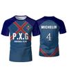 P.X.G Blue Lock Japanese Anime Jersey Football Uniform No.9 Rin Shidou Cosplay T Shirts Men's And Women's Casual Sports Tops