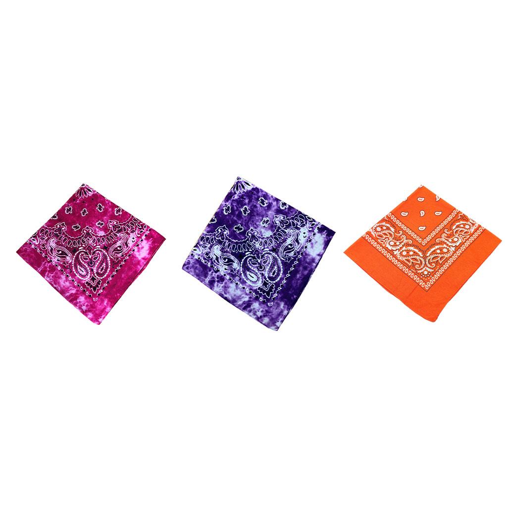 Fashion Unisex Bandana Hip Hop Square Scarf Paisley Patterned Headband Modern Headscarf Multipurpose Hair Gifts