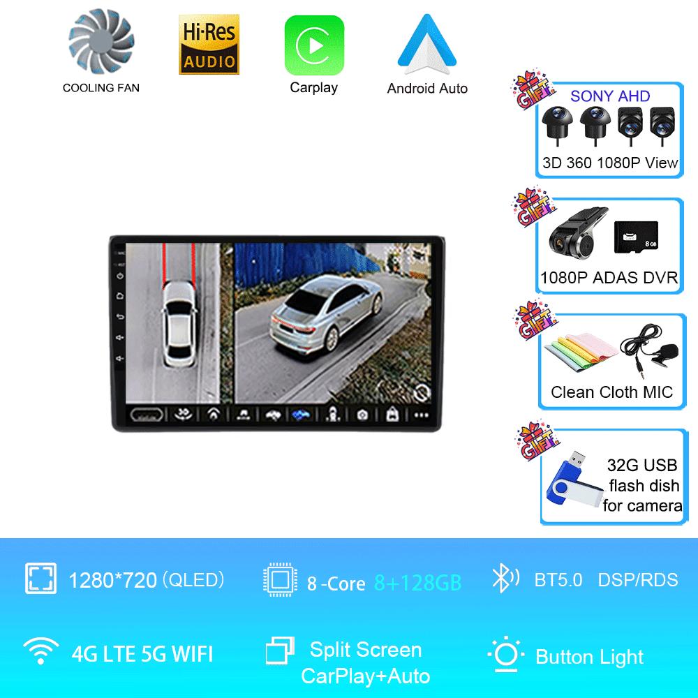 Android 14 для Wuling Hongguang 2025 автомобильное радио беспроводное Carplay мультимедийный GPS плеер головное устройство No 2 din 2din dvd