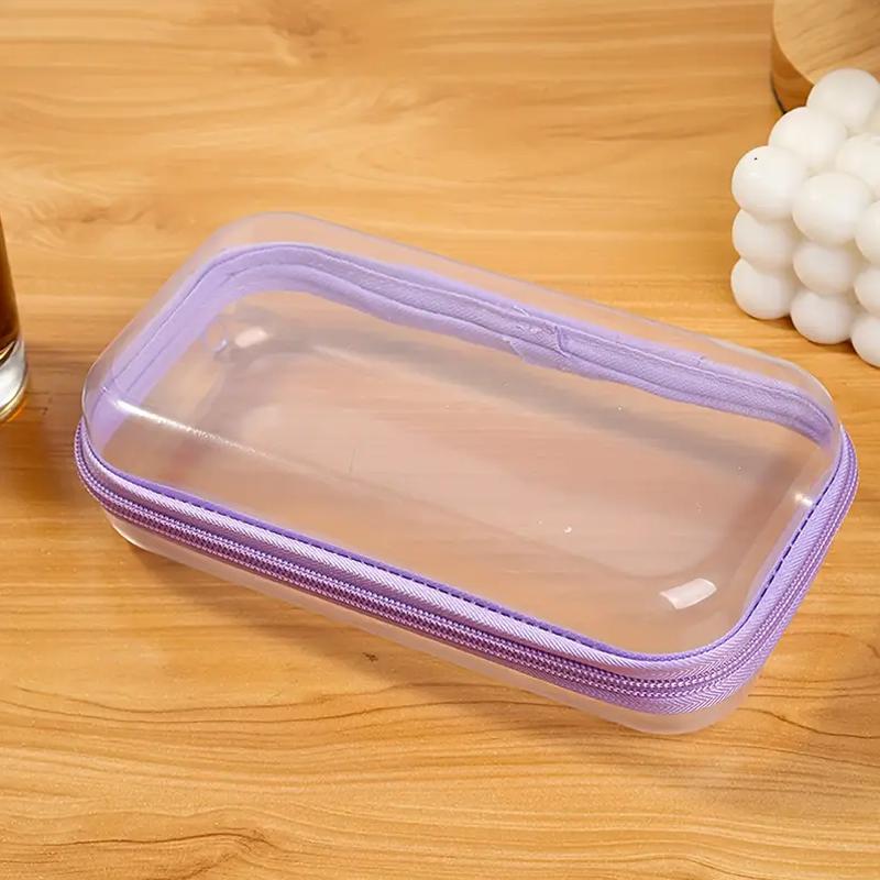 1 шт. Прозрачный пылезащитный косметический чехол, многофункциональный ящик для хранения, дорожная сумка для хранения из ПЭТ, органайзер, аксессуары