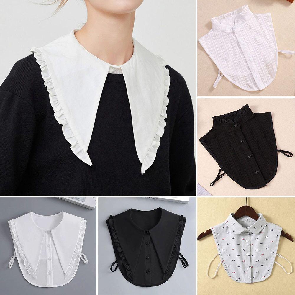 Fashion Classic Cotton Shirt Fake Collar Blouse False Collar Clothes Accessories Lapel