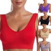Women'S Solid Color Plus Size Slim Large Bra Sports Bra Full Cup Top No Steel Ring No Vest