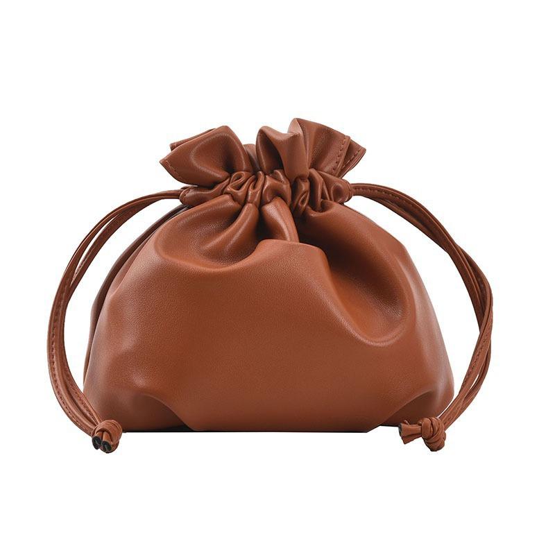 Женская универсальная сумка-ведро на кулиске – Шикарная сумка через плечо и на плечо для通勤 высокого класса