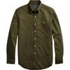 Polo SS26 Однобортная рубашка Оксфорд с длинным рукавом и вышитым логотипом Классическое издание Мужские рубашки 710761429-001