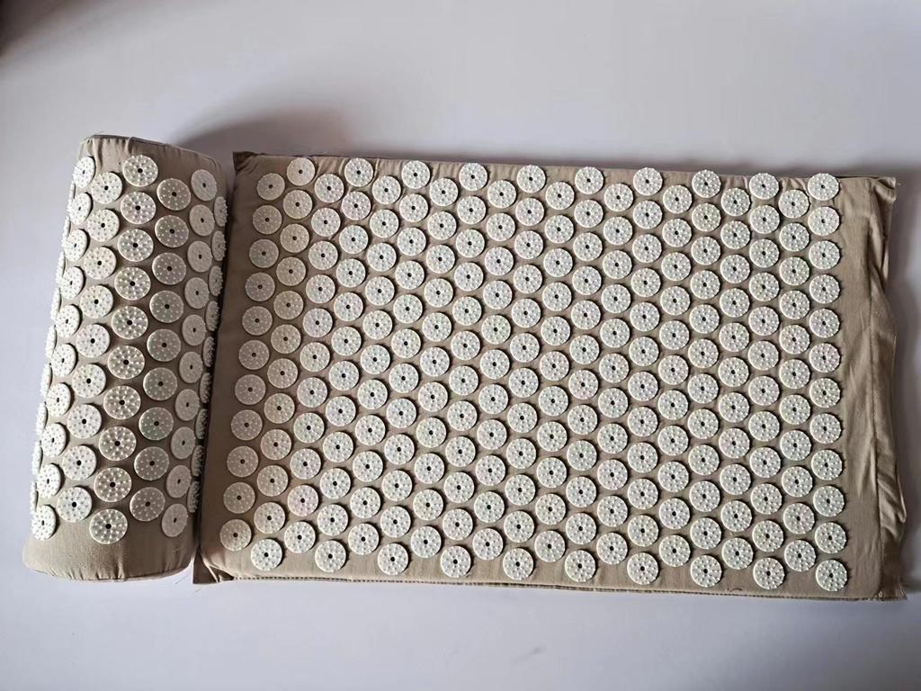 Yoga Acupressure Mat with Head Pillow for Muscle Relaxation and Massage