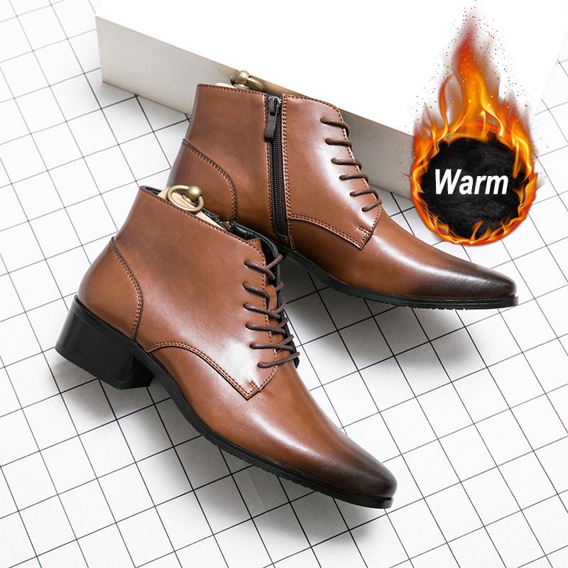 Натуральная Кожа Весна Дизайнерская Роскошный Бренд Платье Офисная Обувь Для Мужчин Челси Повседневные Ботинки Ретро Пара Ботильоны Обувь