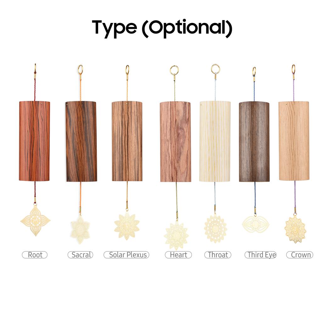 Chakra Chimes Natural Bamboo Wind Chimes Meditation Chord Windchime Windbell for Outdoor Garden