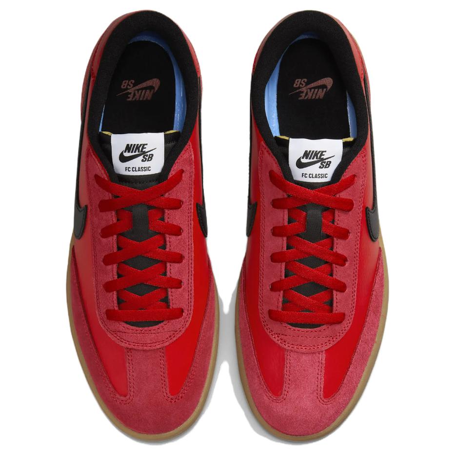 Nike FC Classic SB University Red Мужские кроссовки Белый-резиновый-светло-коричневый-черный 909096-600