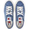 Tommy Hilfiger Американская винтажная печать с флагом Легкие повседневные кроссовки Деним Низкие кеды Женские кроссовки EN0EN03033