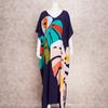 EDOLYNSA Long Beach Dress Cover-Ups for Women Pareo De Plage Swimsuit Cover Up Beach Sarongs Swimwear Kaftan Beachwear Q1476