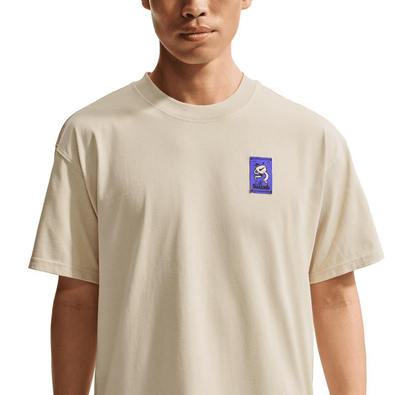 Nike Футболки Swoosh Мужские Хаки Круглый вырез Средняя посадка IH1158-229