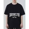 Black T Shirt with Brooklyn New York Print for Casual Wear