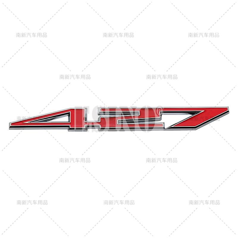 New 3D 427 Metal Alloy Adhesive Adhesive Emblem Rear Trunk Badge Front Fender Sticker Decal For Camaro Cruze
