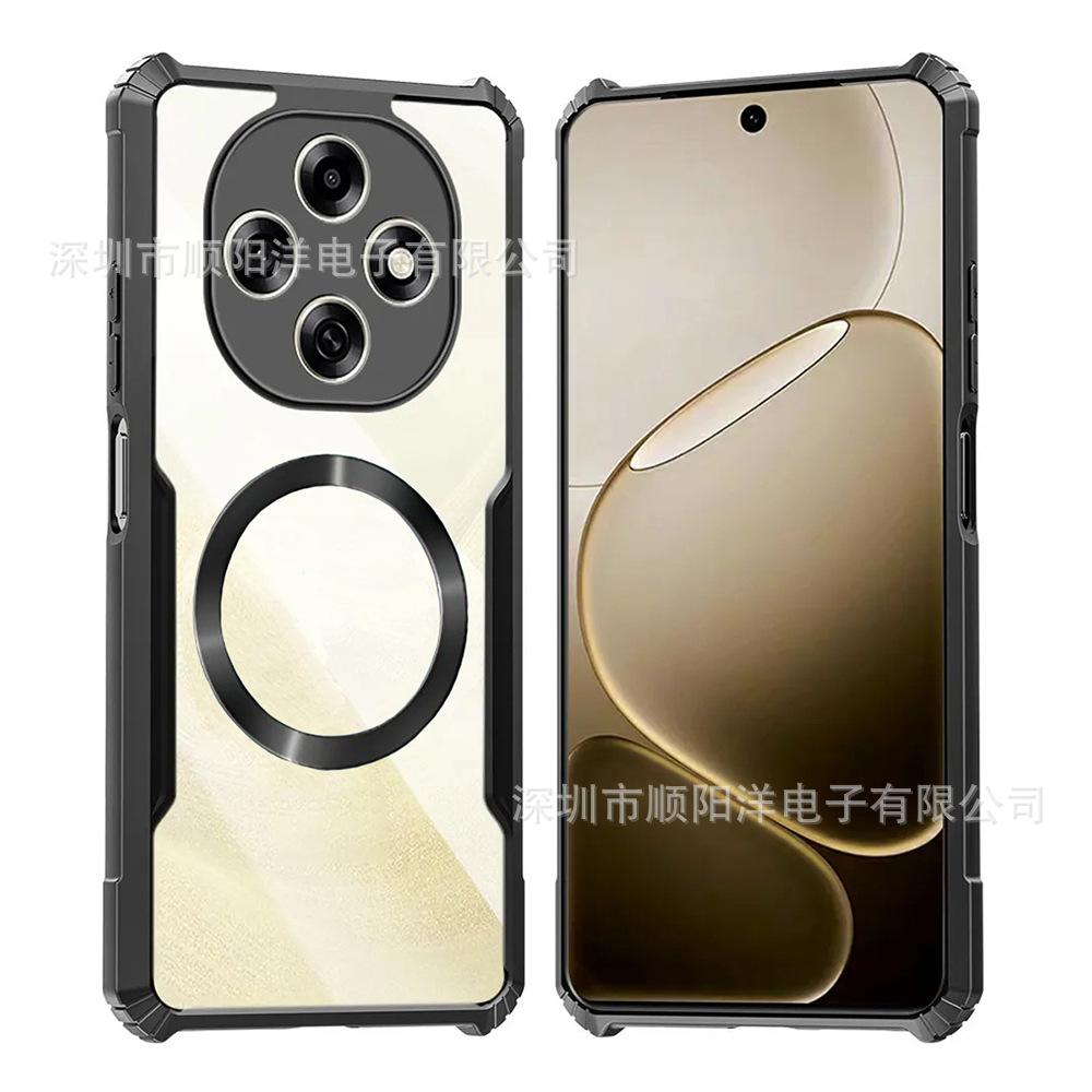 Магнитный чехол Подходит для мобильного телефона OPPO F31 F29 F27 PRO PLUS, акриловый высокопрозрачный защитный чехол