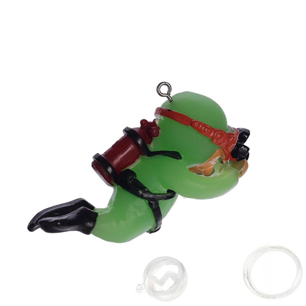 Светящиеся ornaments из смолы, плавающий дайвер, имитация подводного мира, декорации для аквариума, аквариумного террариума
