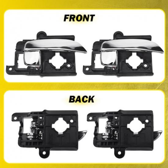 Интерьер 2X 2007-2010 Дверная ручка Для Hyundai ПРАВАЯ Передняя+Задняя Хром Elantra